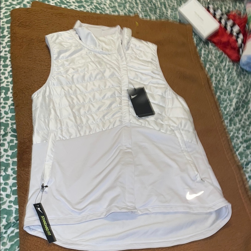 Nike Women's White Sleeveless Top
